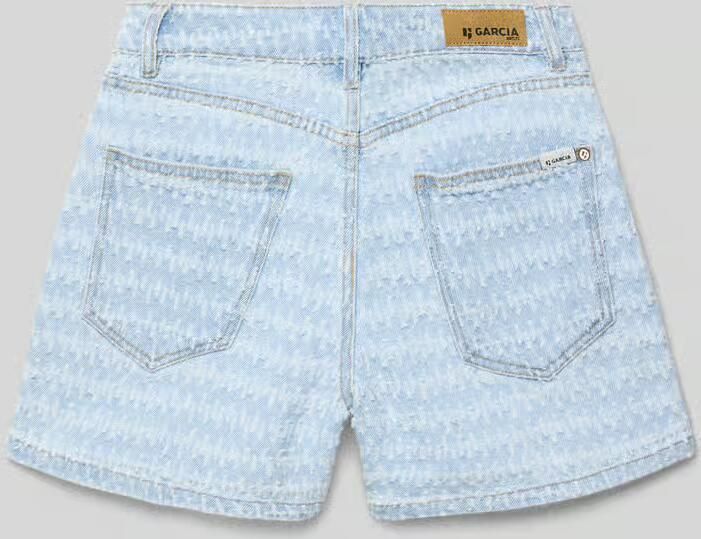 Garcia Korte jeans in destroyed-look met labeldetail - Foto 3