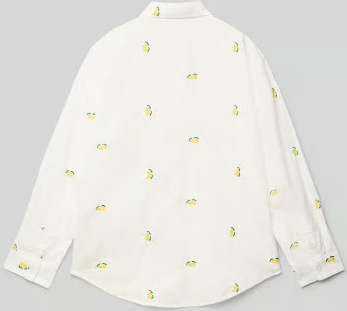 Garcia Overhemdblouse met borstzak en logostitching - Foto 2