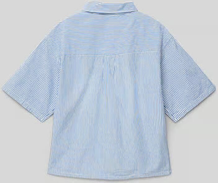 Garcia Overhemdblouse met extra brede schouders en logostitching - Foto 6
