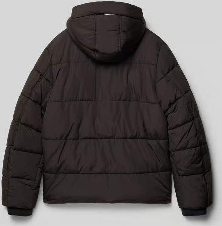 Garcia Regular fit winterjack in doorgestikte look met logopatch