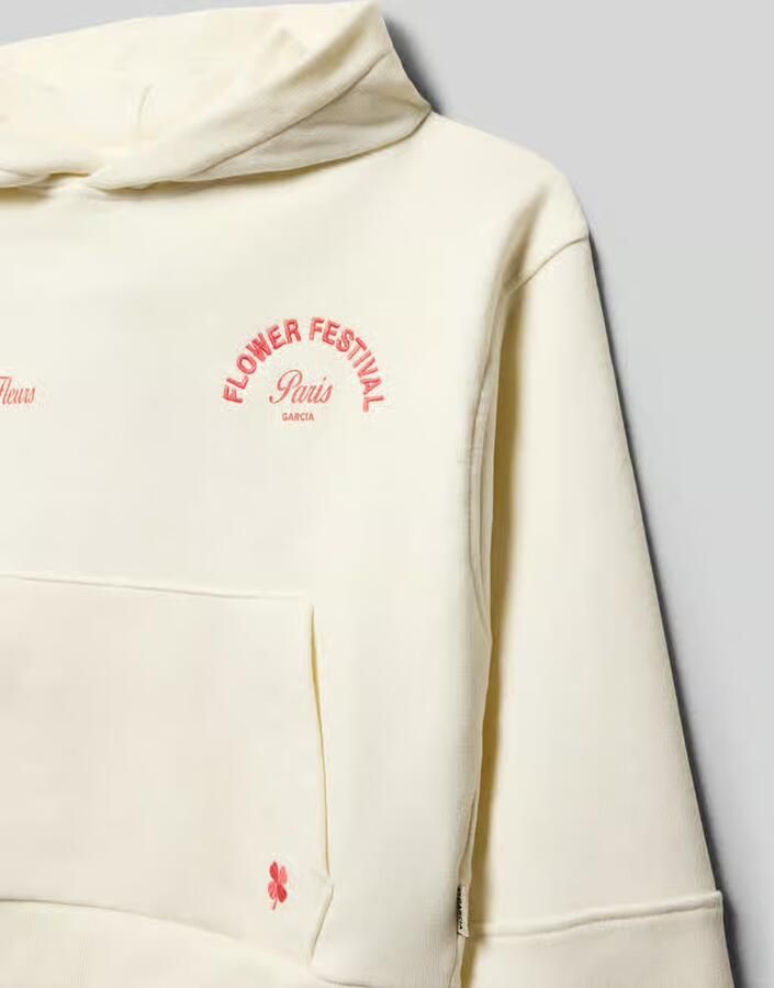Garcia regular fit hoodie met motiefstitching - Foto 5