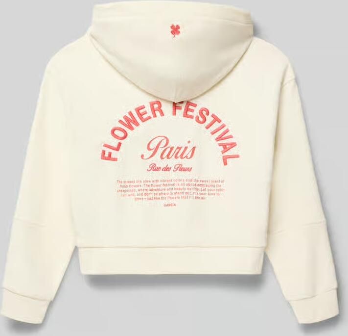 Garcia regular fit hoodie met motiefstitching - Foto 6