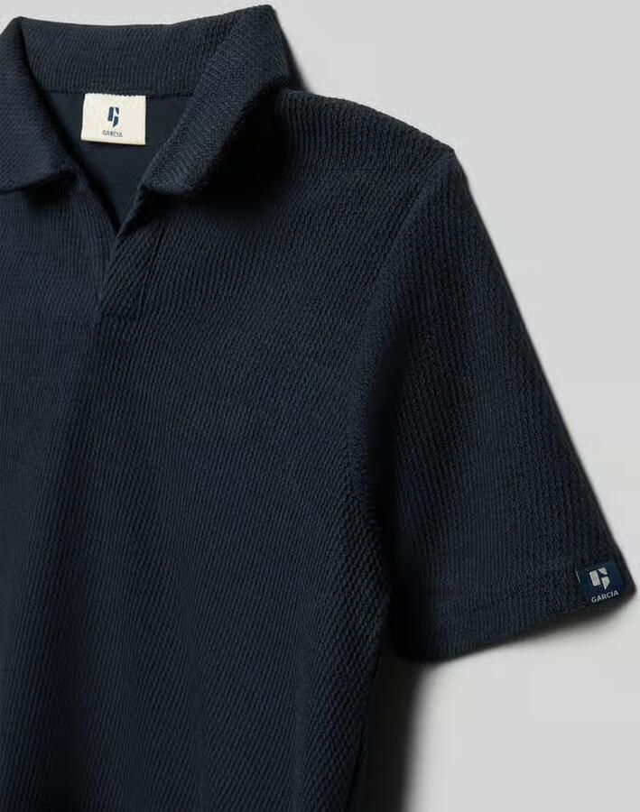 Garcia regular fit poloshirt met structuurpatroon