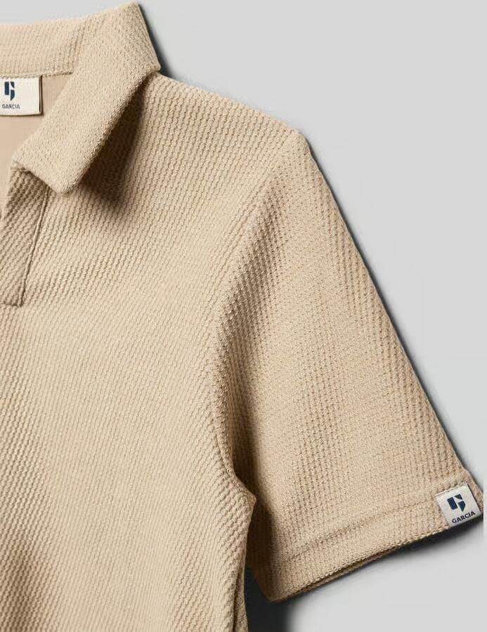 Garcia regular fit poloshirt met structuurpatroon - Foto 4