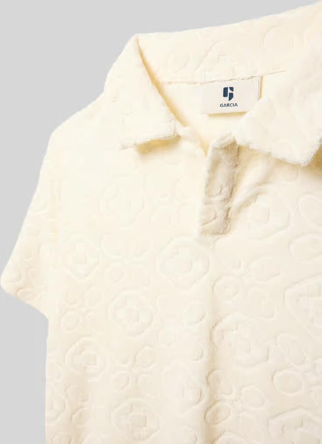 Garcia regular fit poloshirt met structuurpatroon