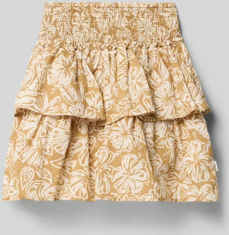 Garcia regular fit rok met all-over print met bloe motief - Foto 3