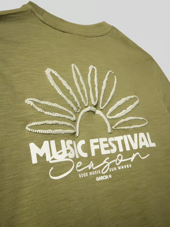 Garcia regular fit T-shirt met logoprint