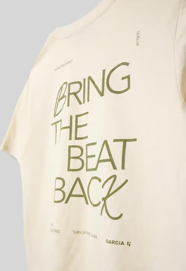 Garcia regular fit T-shirt met state tprint