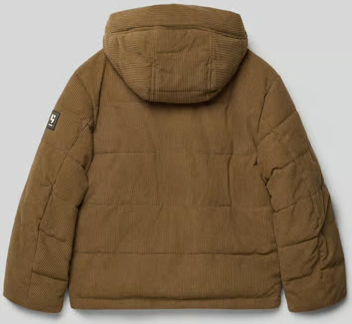 Garcia Regular fit winterjack in doorgestikte look met logopatch - Foto 3