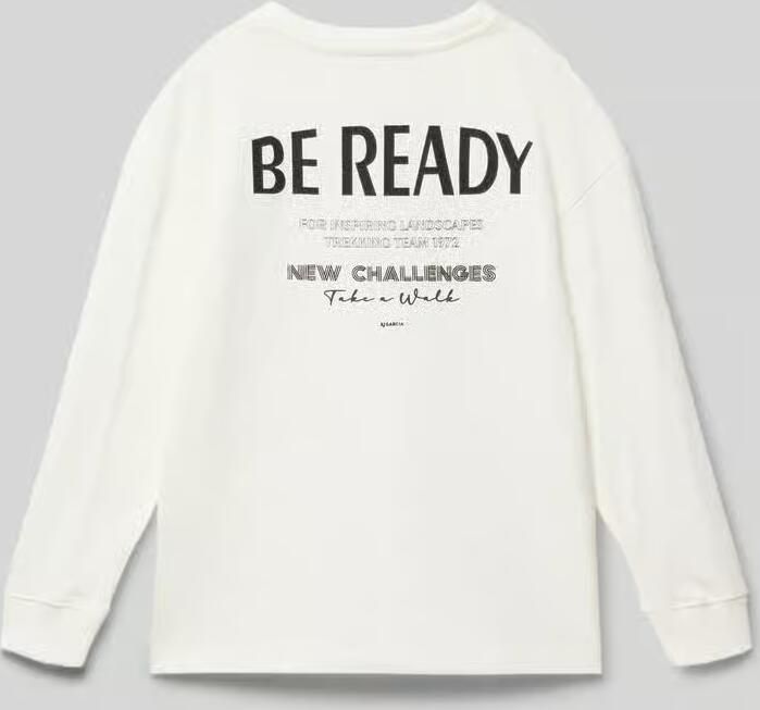 Garcia Shirt met lange mouwen en ribboorden