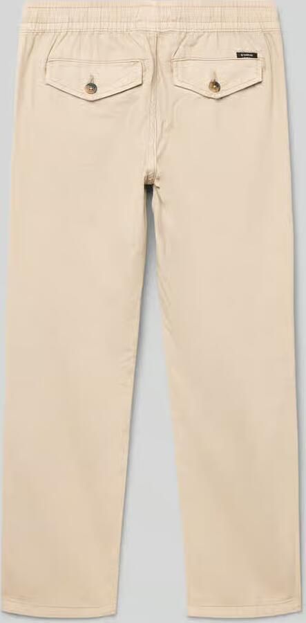 Garcia Stoffen broek met elastische band en achterzakken