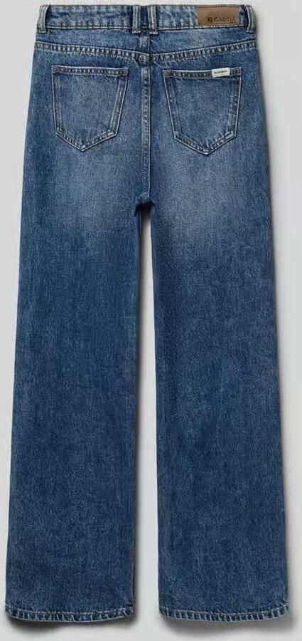 Garcia high waist straight leg jeans medium blue denim