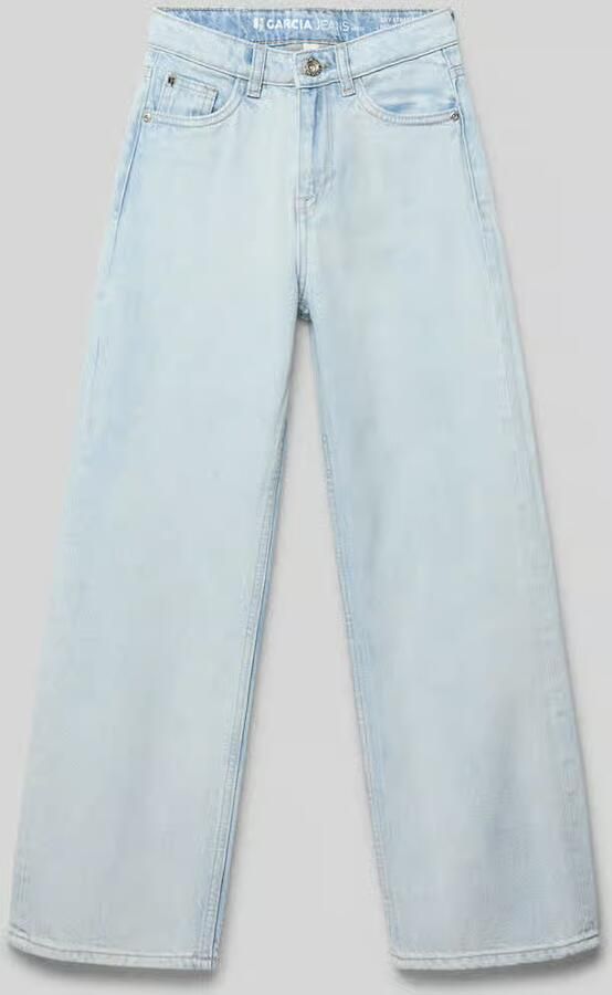 Garcia straight fit jeans met knoopsluiting model 'Ilvy' - Foto 4