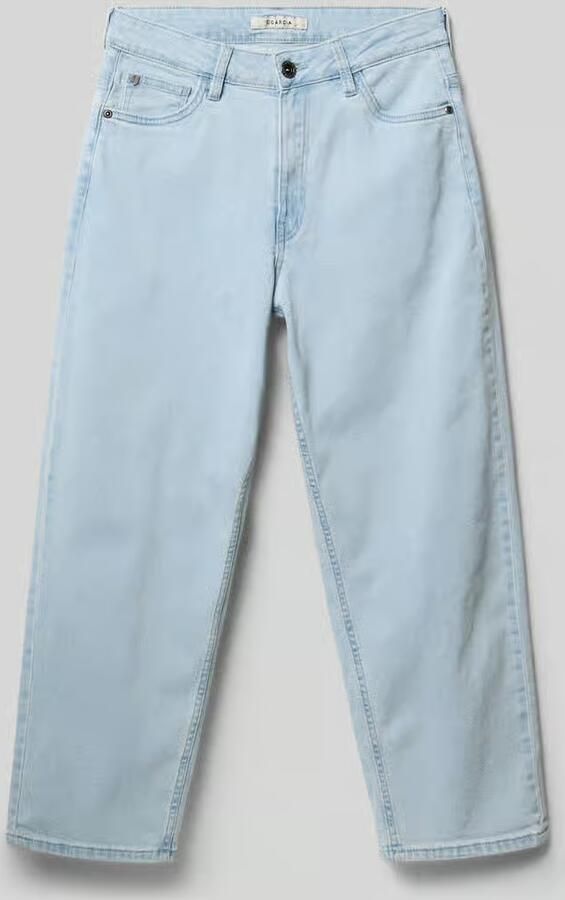 Garcia straight fit jeans met logopatch - Foto 2