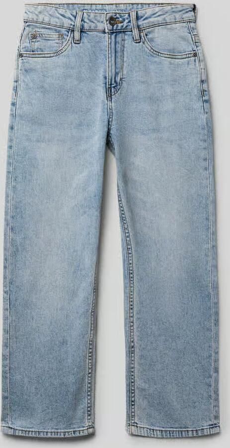 Garcia Straight fit jeans met logopatch model 'Ilyano' - Foto 4