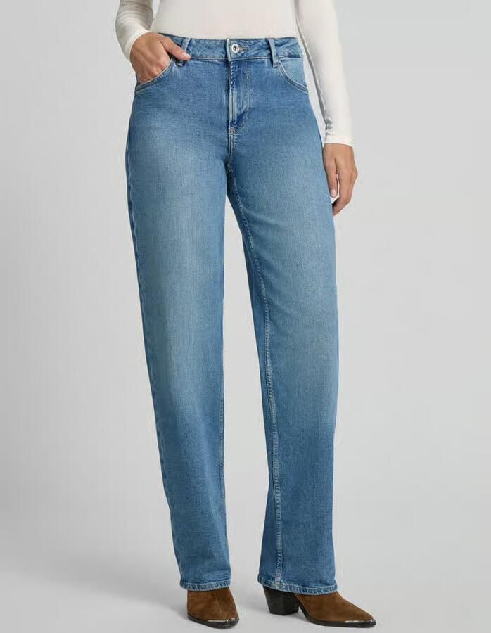 Garcia straight fit jeans van katoenmix model 'Celia' - Foto 3