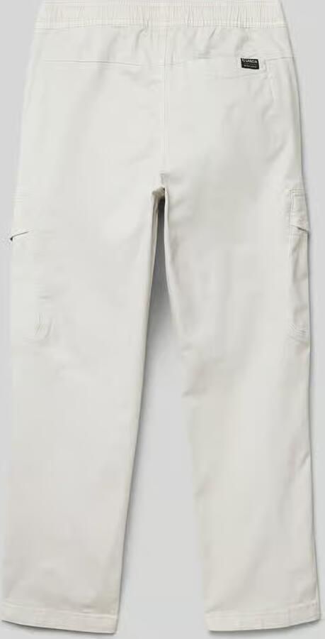 Garcia Straight leg cargobroek met labeldetail