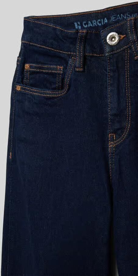Garcia high waist loose fit jeans dark blue denim - Foto 4