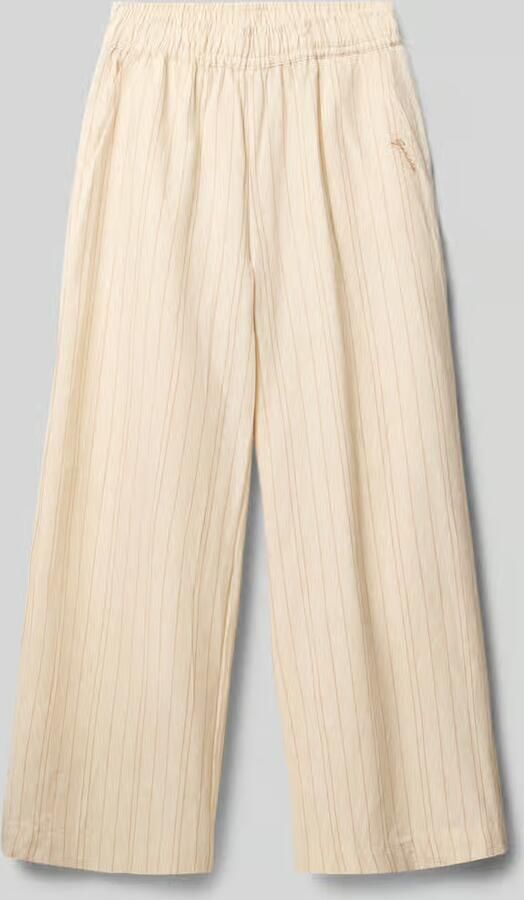 Garcia wide fit stoffen broek met gestikt logo - Foto 2