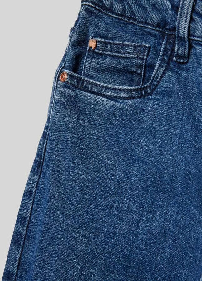Garcia Wide leg jeans met gerafelde zoom model 'Annemay'
