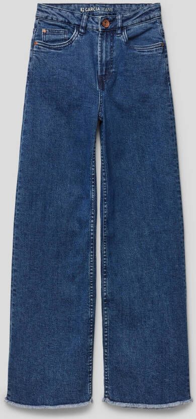 Garcia Wide leg jeans met Franse steekzakken model 'ANEMAY'