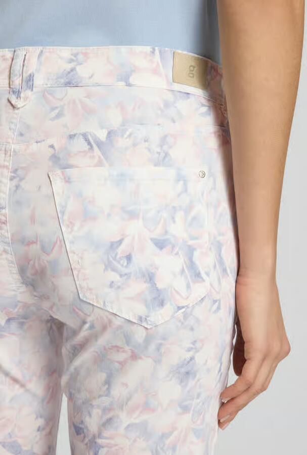 Gardeur Broek met verkorte pasvorm en all-over look