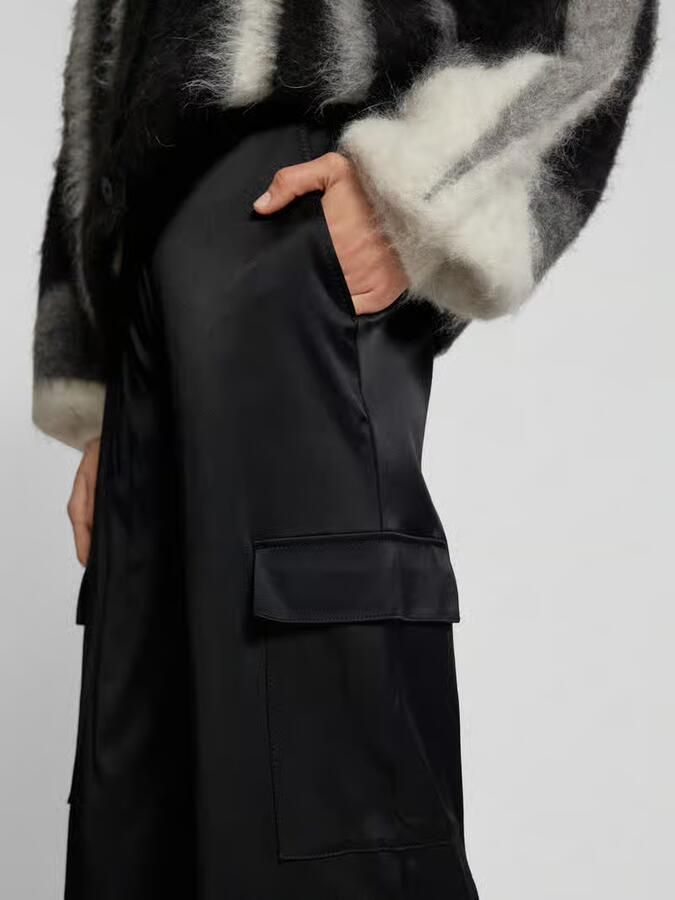 Gardeur Straight leg stoffen broek met cargozakken model 'Faja'