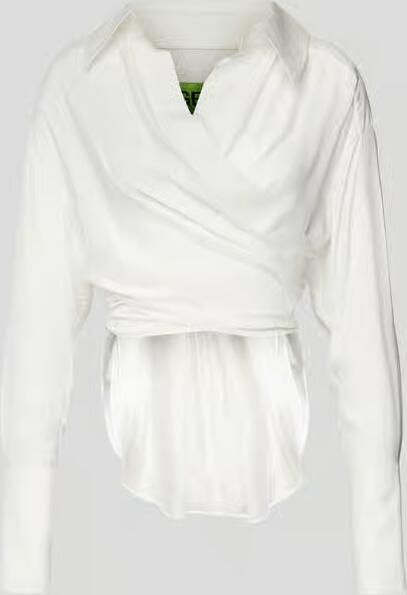 Gauge81 Wikkelblouse met overhemdkraag - Foto 2