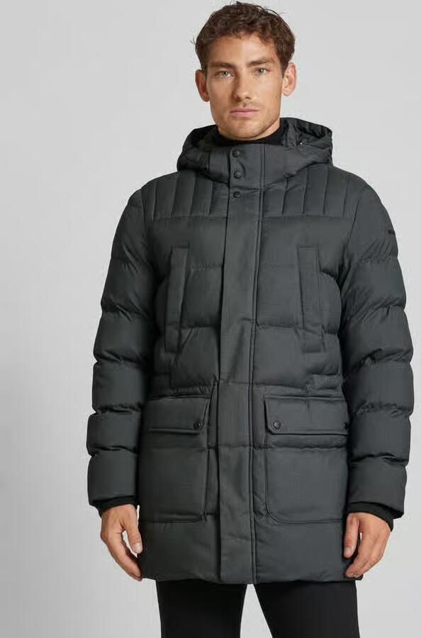 Geox Lang jack Sanford in gemêleerde look 4 zakken capuchon modieuze stitching - Foto 5