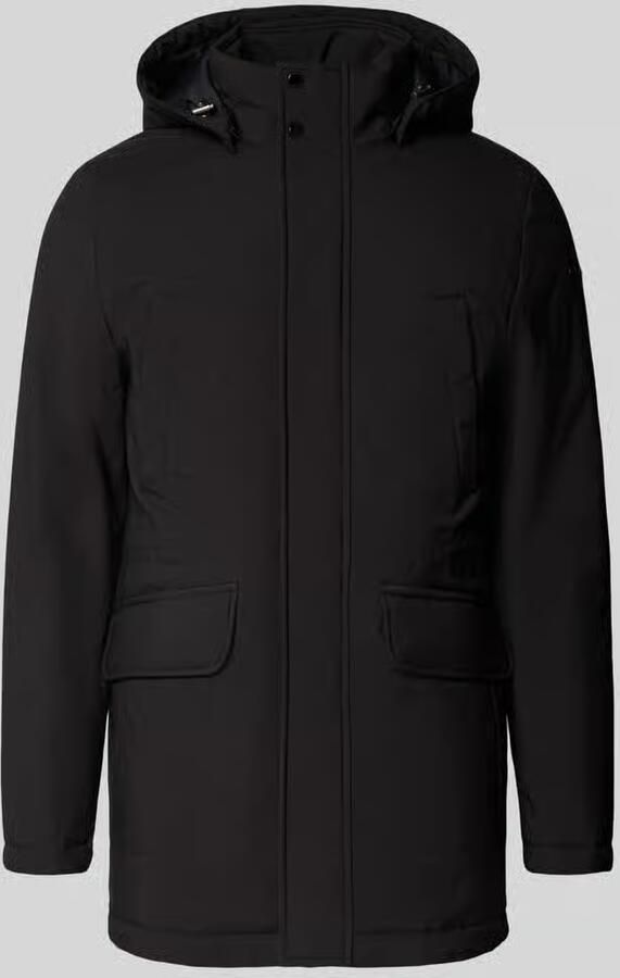Geox Regular fit parka met afneembare capuchon