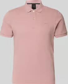 Geox slim fit poloshirt met gestikt logo