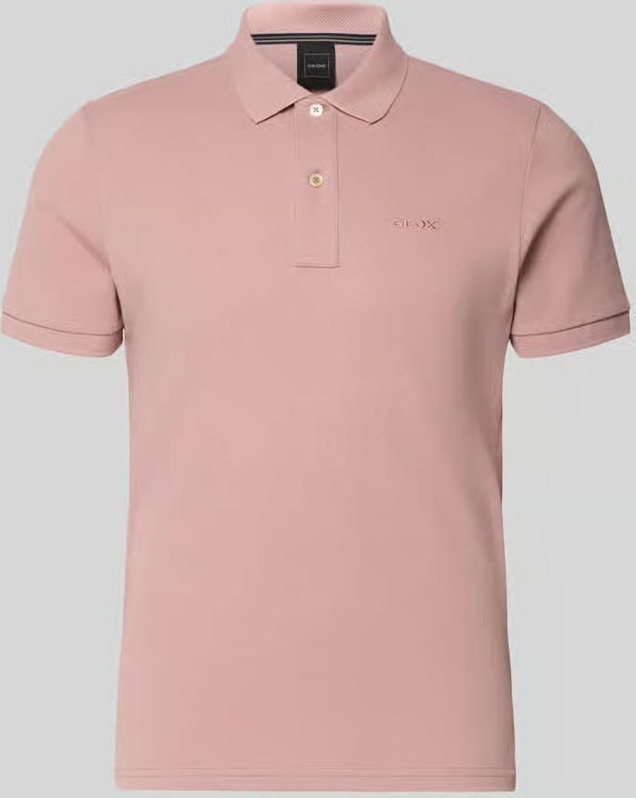 Geox slim fit poloshirt met gestikt logo - Foto 2