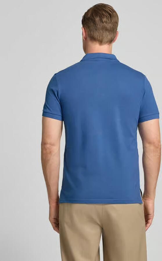 Geox slim fit poloshirt met gestikt logo