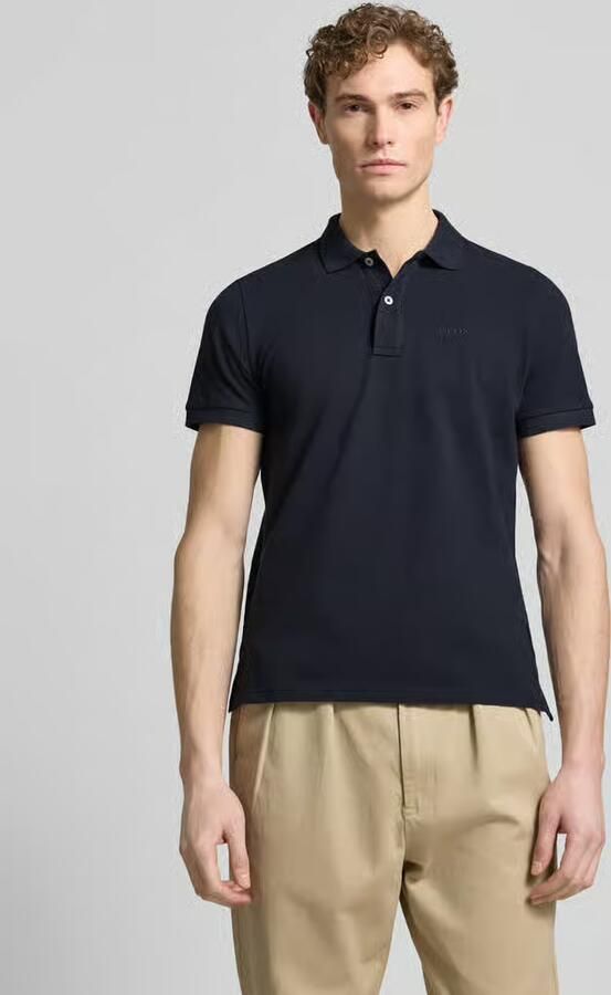 Geox slim fit poloshirt met gestikt logo - Foto 2