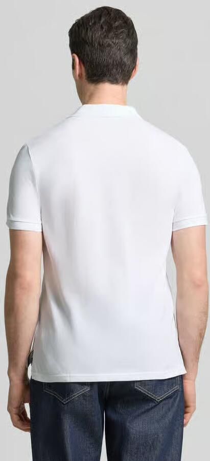 Geox slim fit poloshirt met gestikt logo
