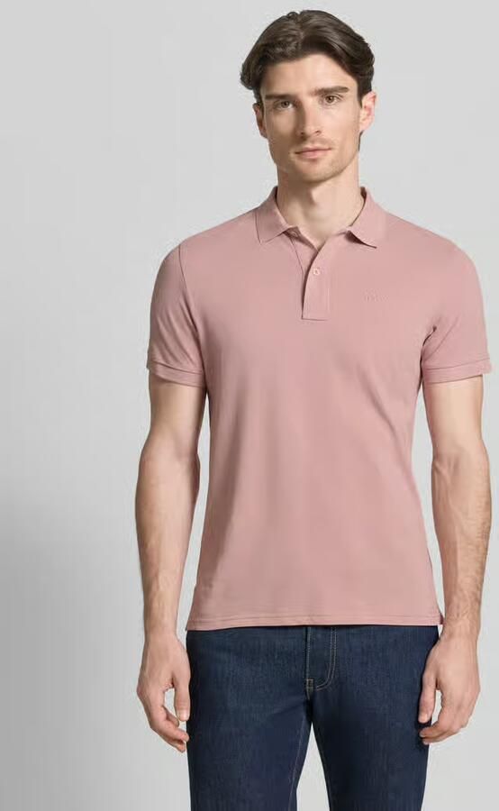 Geox slim fit poloshirt met gestikt logo - Foto 3