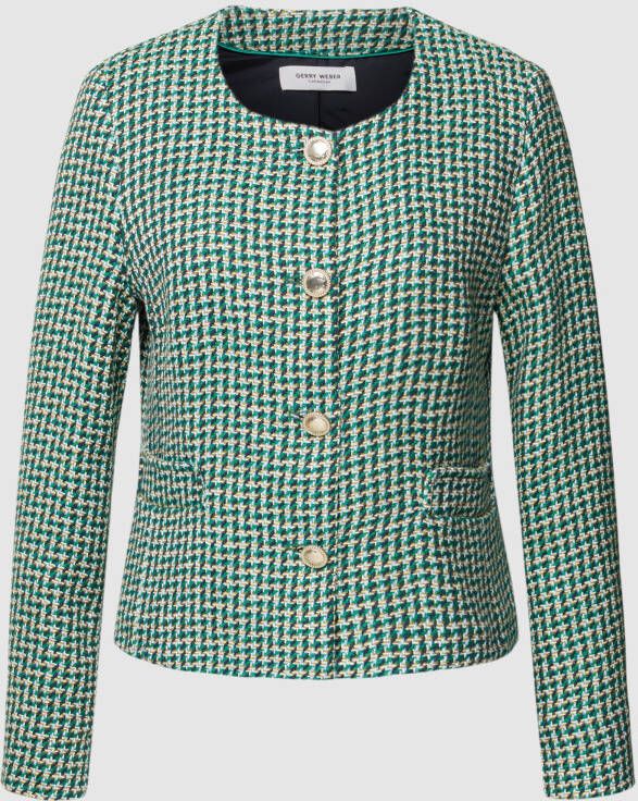 Gerry Weber Blazer met pied-de-poule-motief model 'EVERYDAY BRIGHTS'
