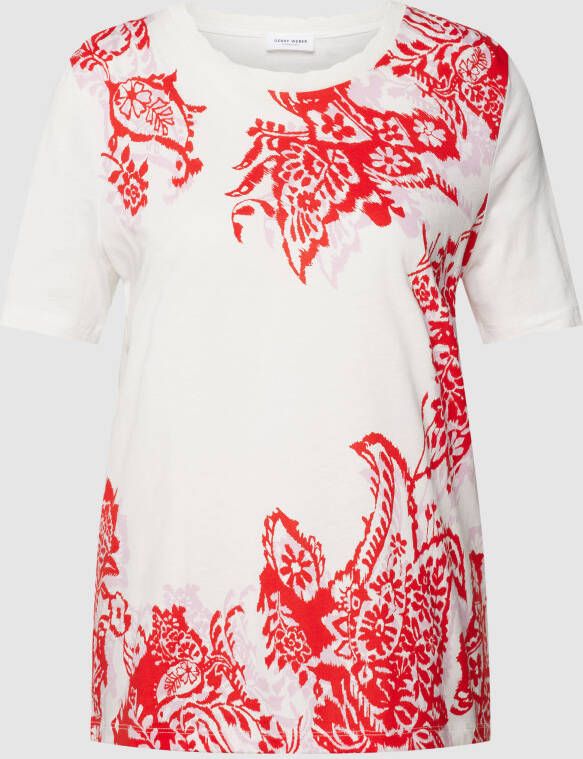 Gerry Weber T-shirt met all-over bloemenmotief model 'JOYFUL VIBES'