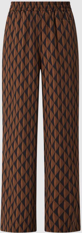 Gestuz Wijde Pijp Lithilde Hoge Taille Broek Brown Dames