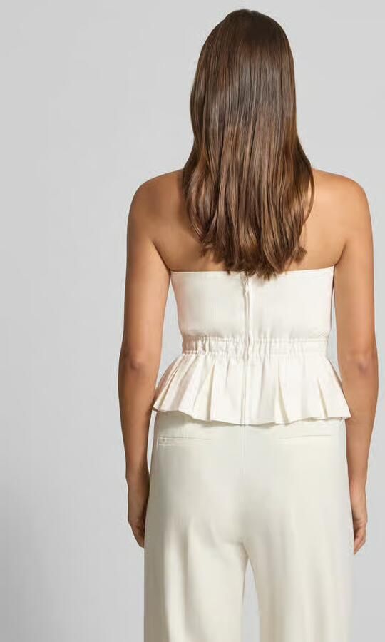 Gestuz Blouse met linnen en peplum model 'riava'