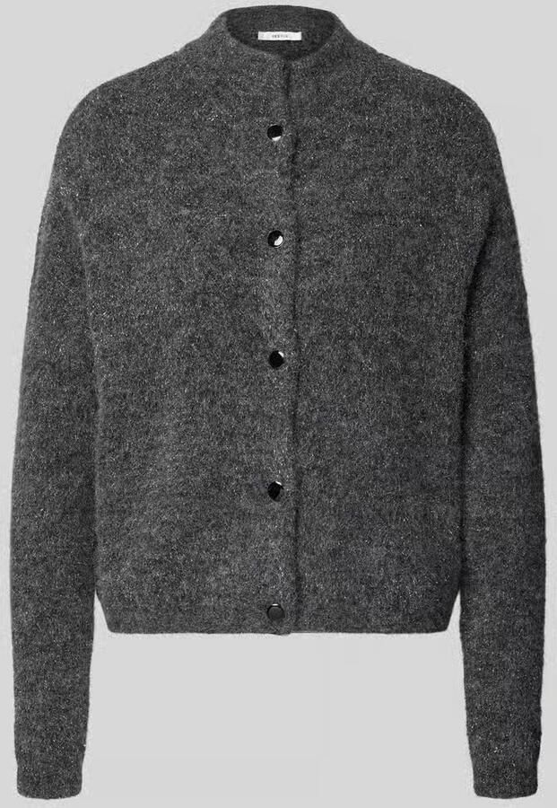 Gestuz Gebreid jack met opstaande kraag model 'manzi'