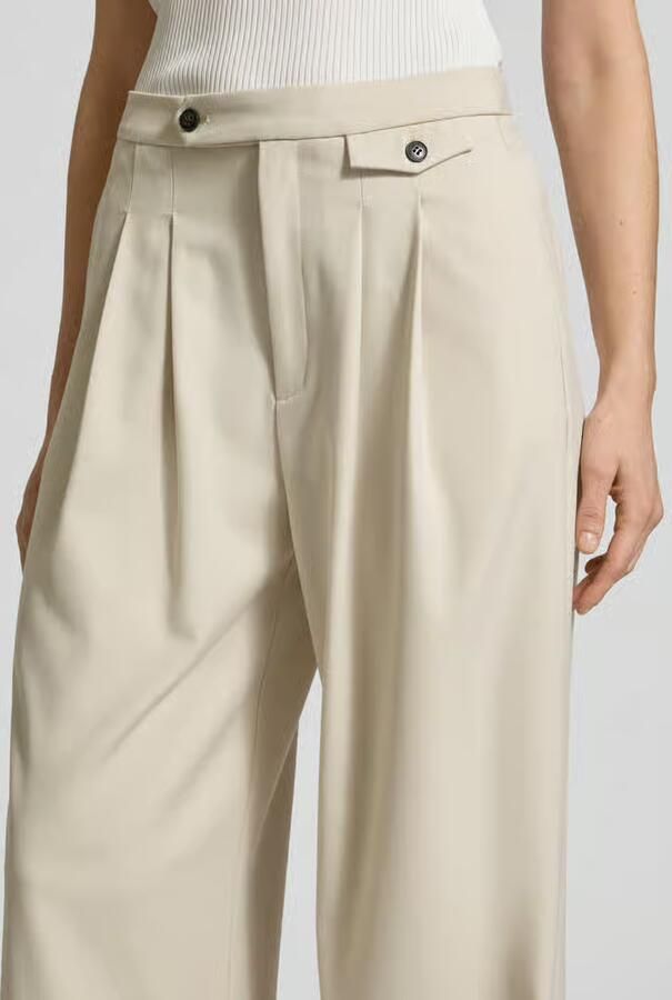 Gestuz High waist broek met bandplooien model 'edina'