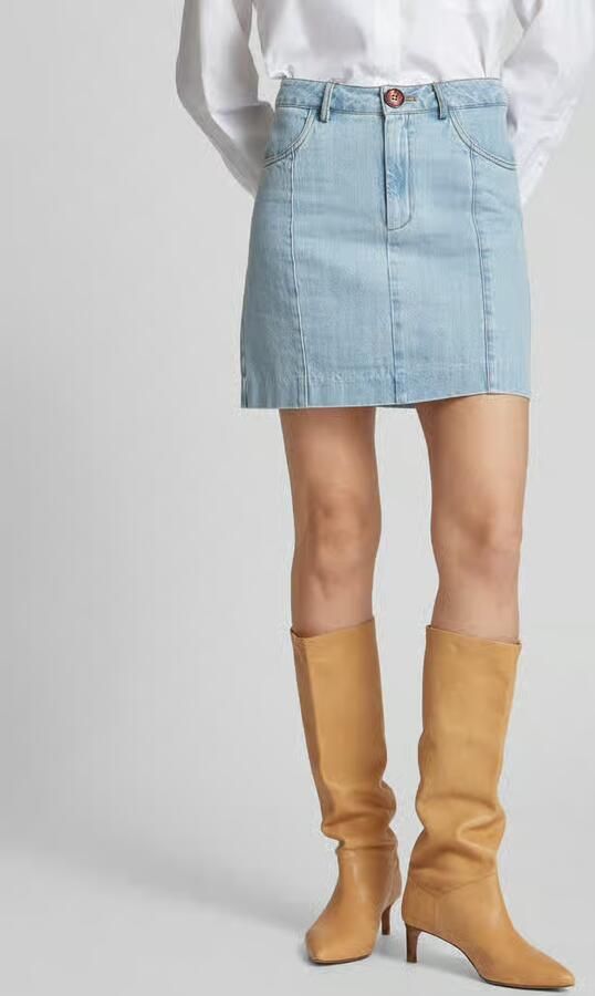 Gestuz Jeansrok met steekzakken model 'Vella' - Foto 8