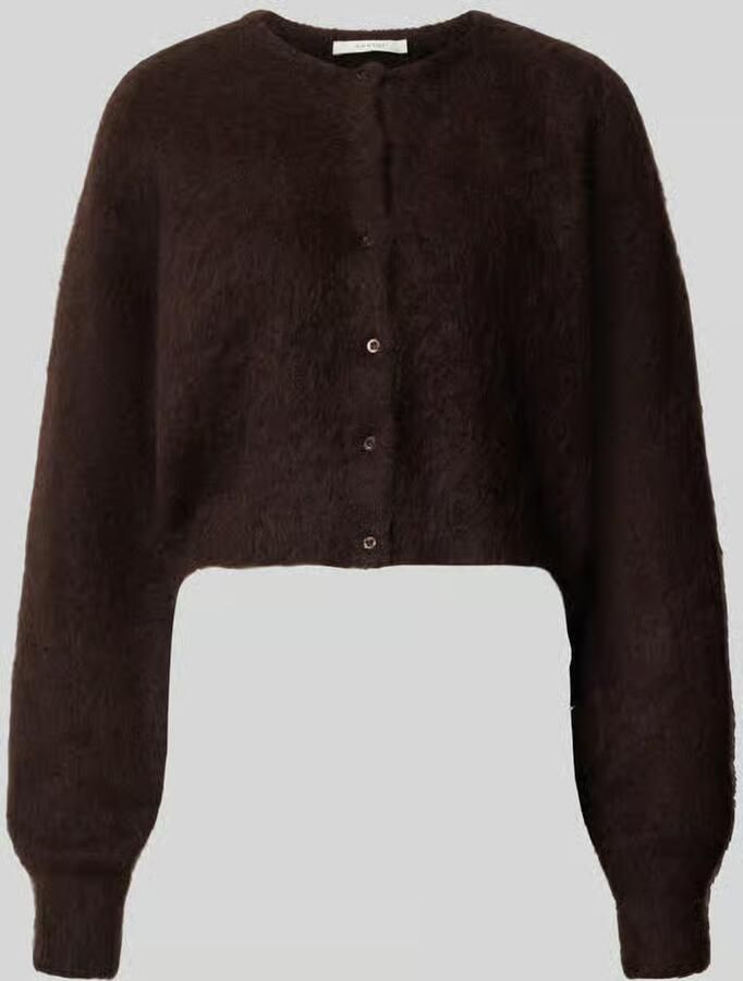 Gestuz Kort gebreid jack van mohair-mix model 'debbie'