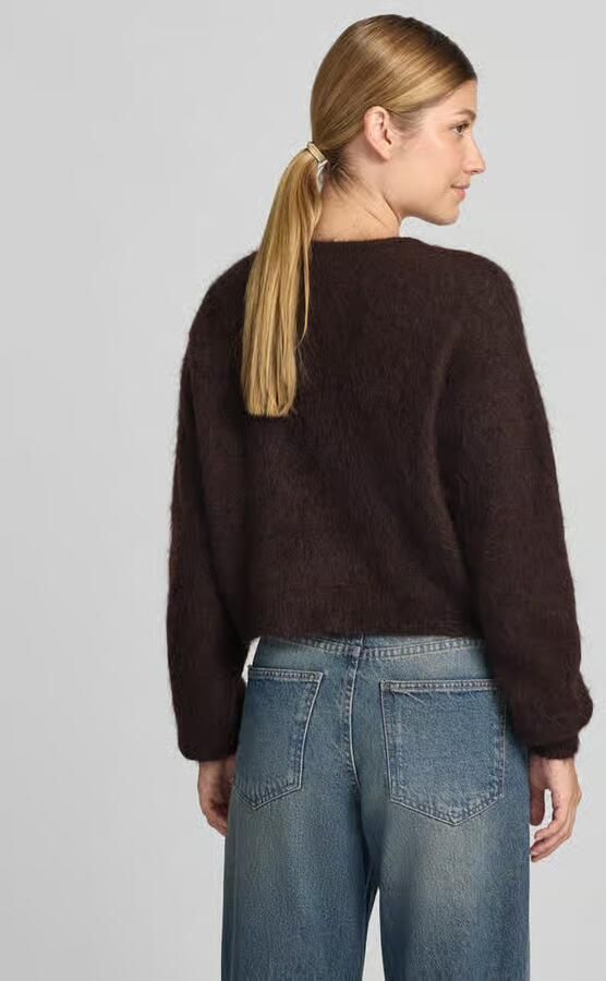 Gestuz Kort gebreid jack van mohair-mix model 'debbie' - Foto 7