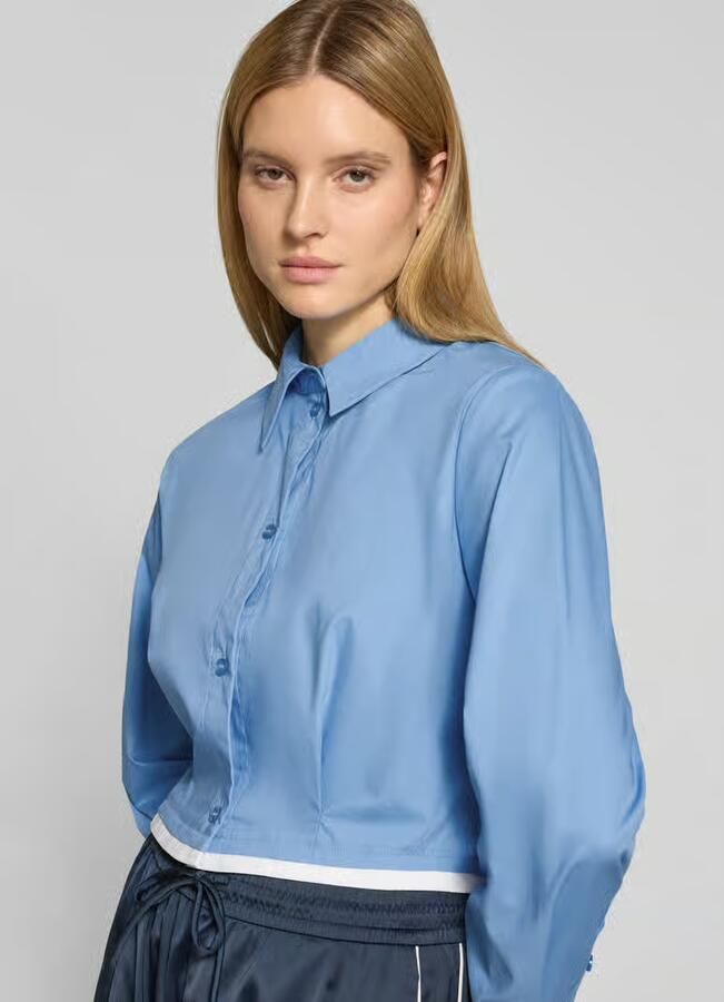 Gestuz Kort Overhemdblouse met Plooien Model 'Zopy'