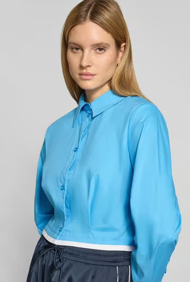 Gestuz Korte overhemdblouse met plooien model 'Zopy' - Foto 2