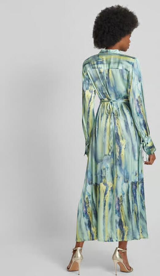 Gestuz Maxi-jurk met strikceintuur model 'Walery'