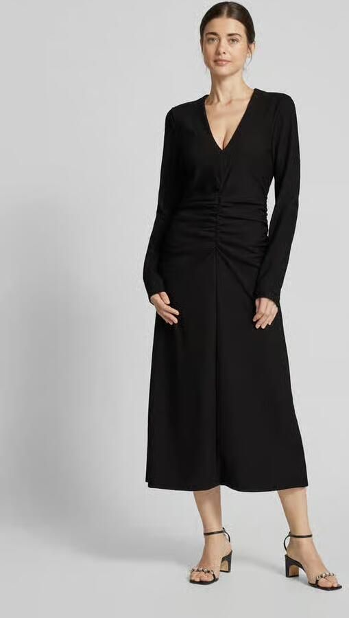 Gestuz Midi-jurk in kreuklook model 'Shilla' - Foto 3