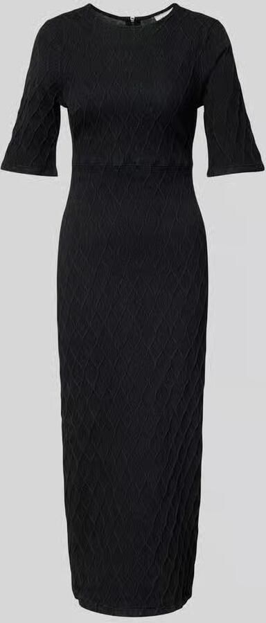 Gestuz Lange Jurk met Stijlvol Patroon en Split Black Dames - Foto 2
